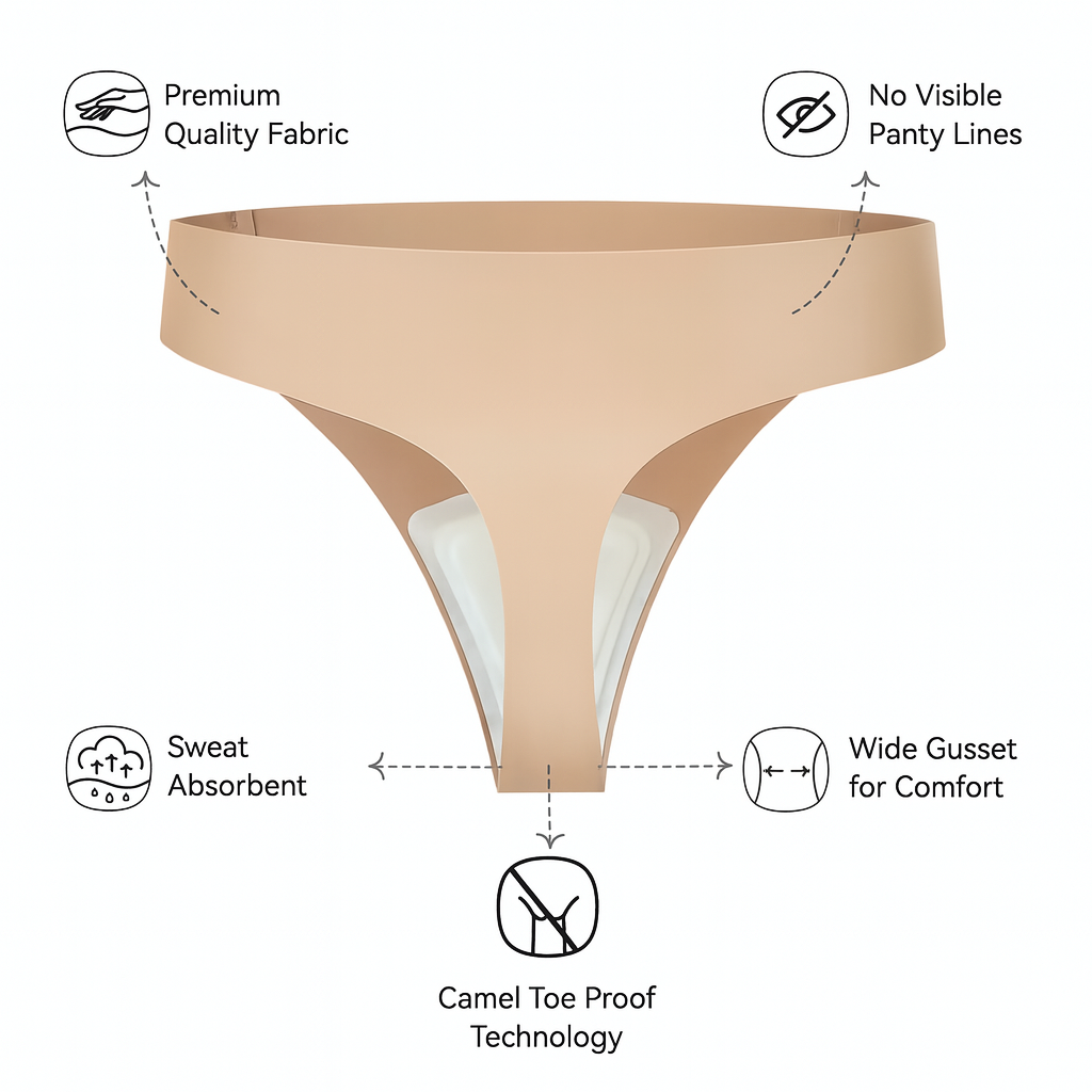 The Silhouette Thong - A Flawless Look Under Leggings - 1+1 FREE