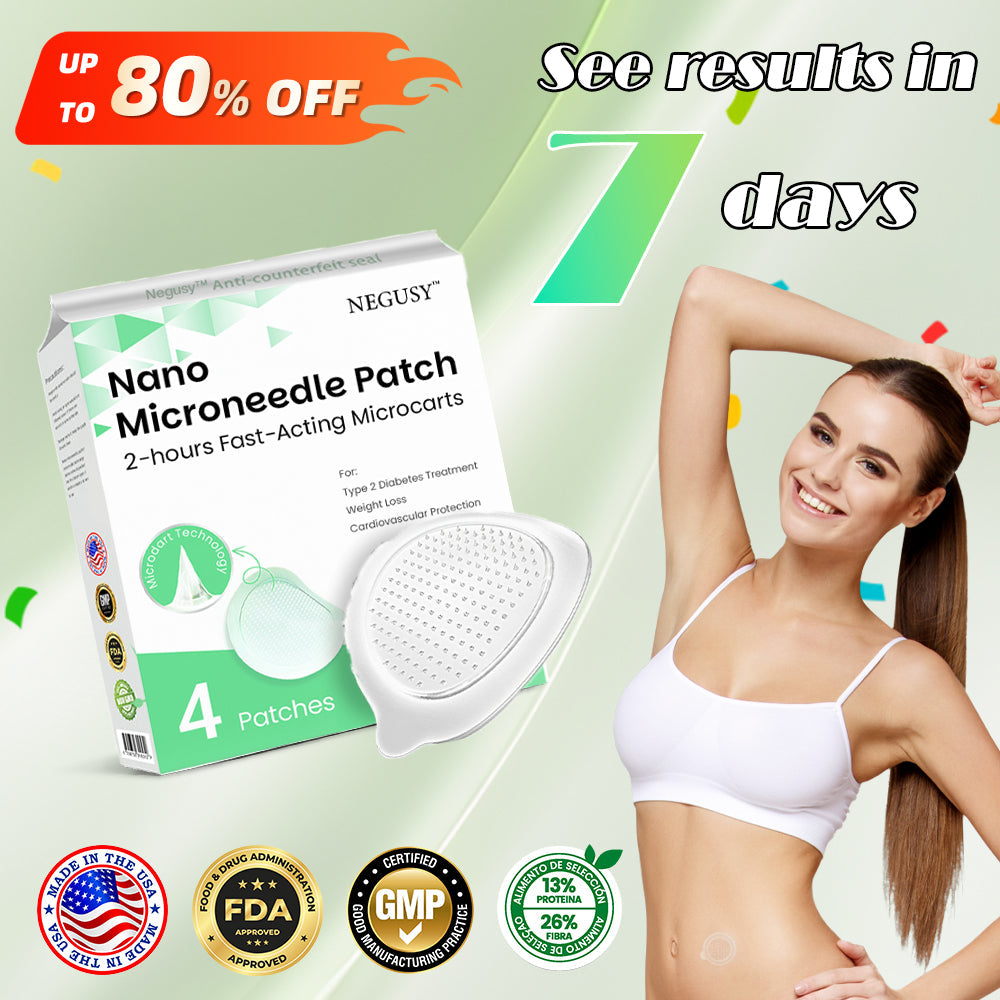 GLP-1 Microneedle Wellness Patch – Pain-Free Weekly Support for Blood Sugar Control - 1+1 FREE