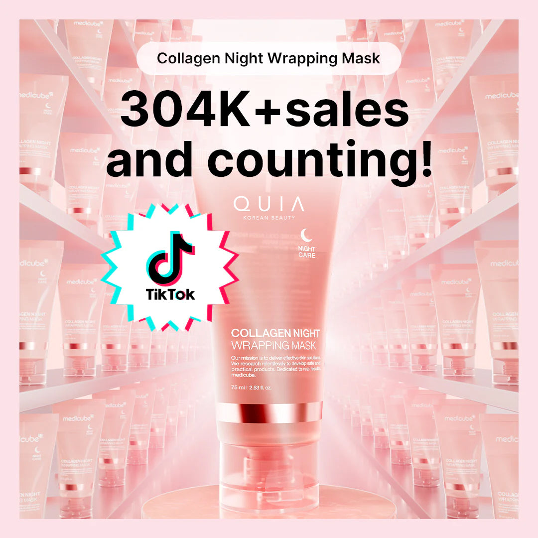 Quia Collagen Wrapping Mask - Wake Up To Glass Skin. + 50% OFF
