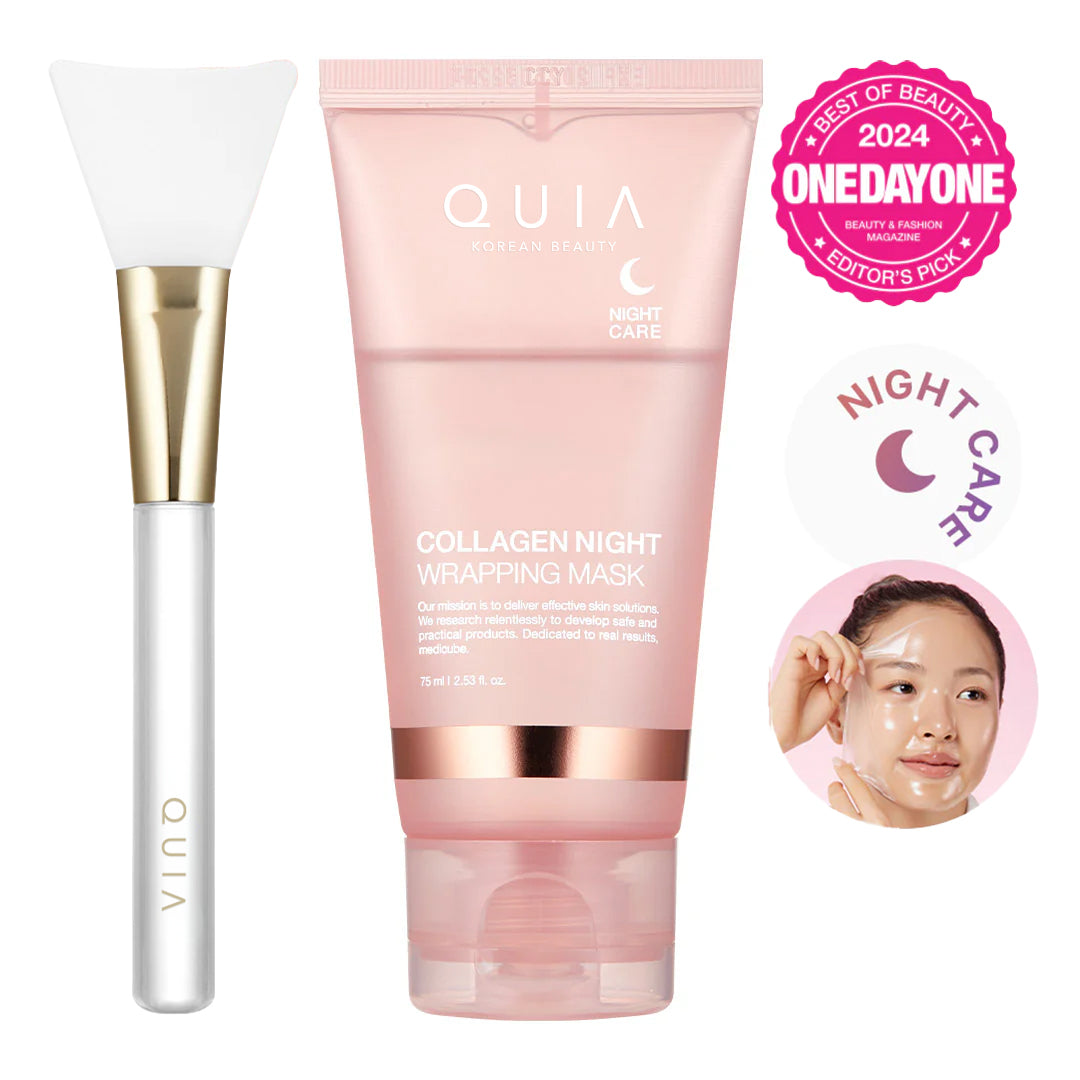 Quia Collagen Wrapping Mask - Wake Up To Glass Skin. + 50% OFF