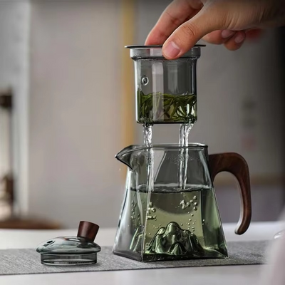 ZenFlow Glass Teapot – Elegant Brewing, Meditative Moments - 50% OFF