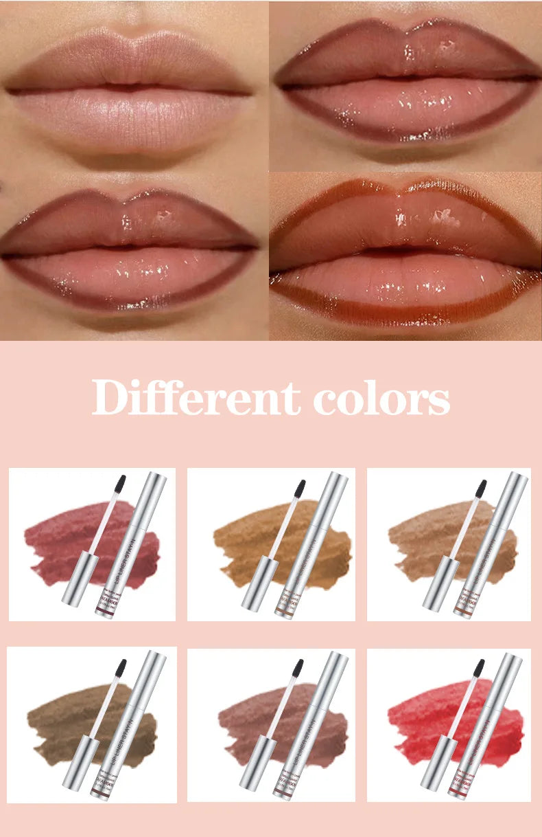 Peel-Off Matte Lip Liner & Tint – Waterproof & Hydrating 6 Rich Shades - 50% OFF
