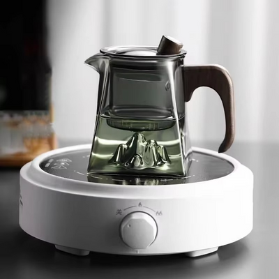 ZenFlow Glass Teapot – Elegant Brewing, Meditative Moments - 50% OFF