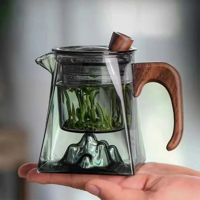 ZenFlow Glass Teapot – Elegant Brewing, Meditative Moments - 50% OFF