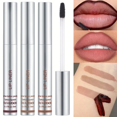 Peel-Off Matte Lip Liner & Tint – Waterproof & Hydrating 6 Rich Shades - 50% OFF