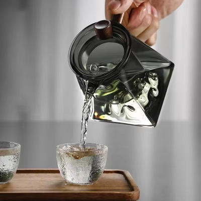 ZenFlow Glass Teapot – Elegant Brewing, Meditative Moments - 50% OFF
