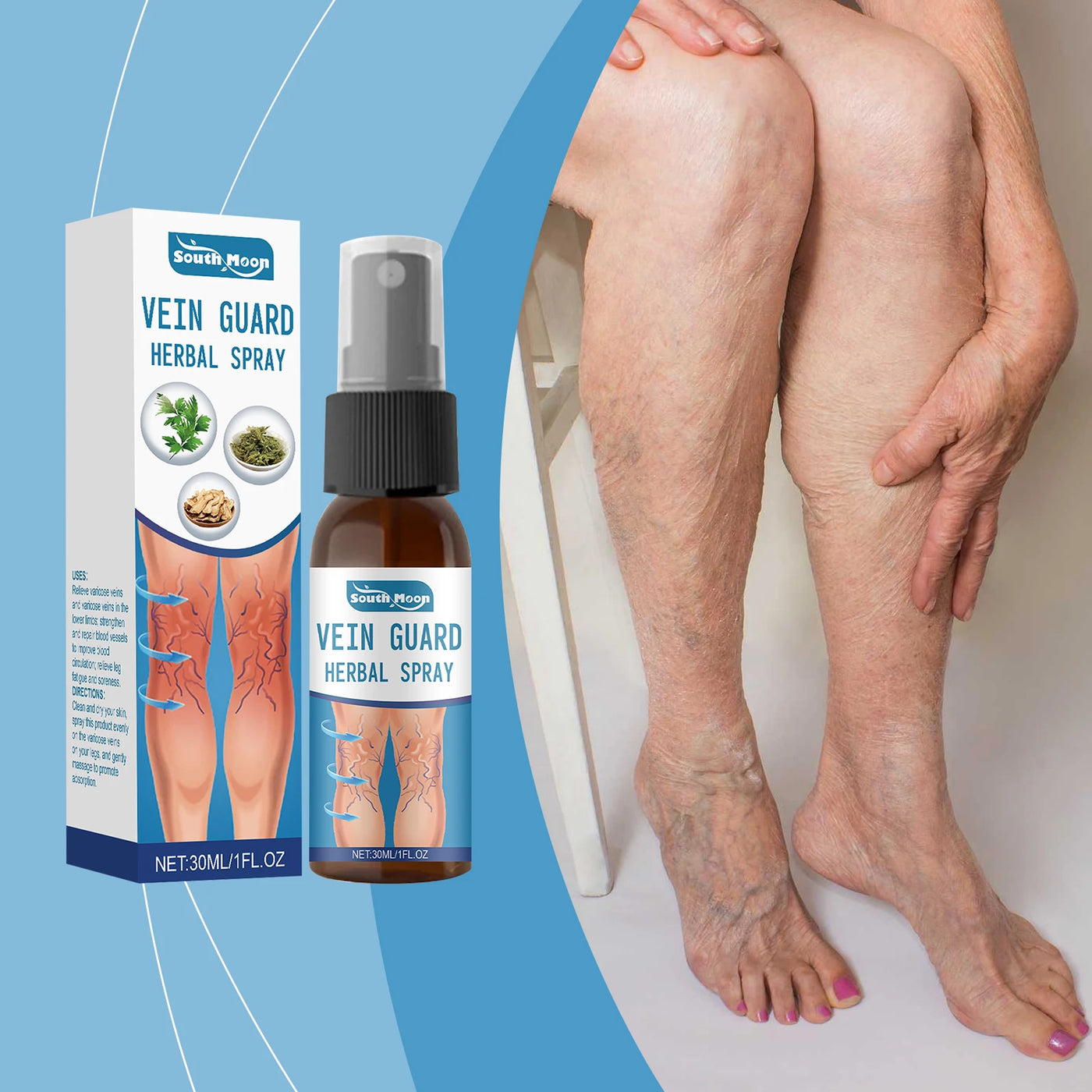 The VenaClear Serum - Erase Varicose Veins, Naturally - 50% OFF