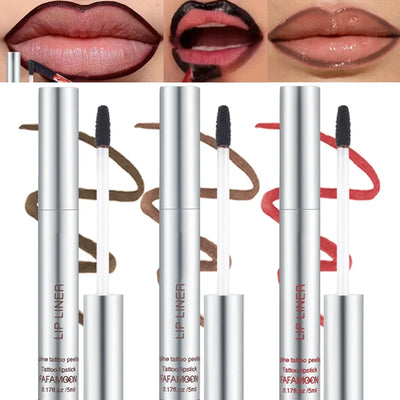 Peel-Off Matte Lip Liner & Tint – Waterproof & Hydrating 6 Rich Shades - 50% OFF