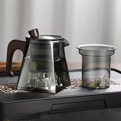 ZenFlow Glass Teapot – Elegant Brewing, Meditative Moments - 50% OFF