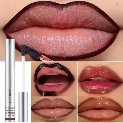 Peel-Off Matte Lip Liner & Tint – Waterproof & Hydrating 6 Rich Shades - 50% OFF