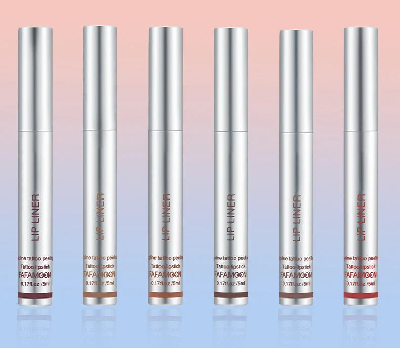 Peel-Off Matte Lip Liner & Tint – Waterproof & Hydrating 6 Rich Shades - 50% OFF