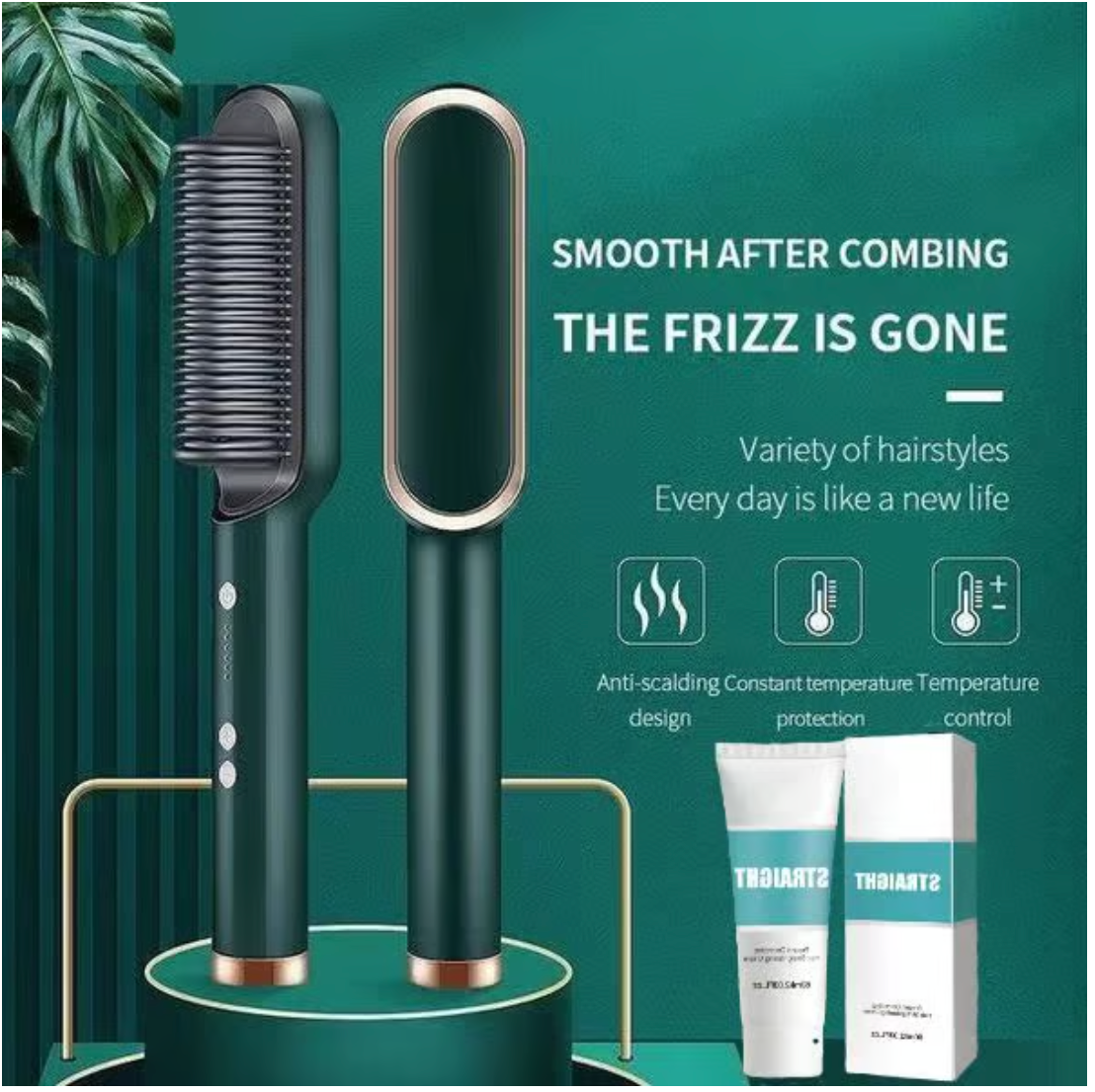 NovaGlide Styling Comb - Unlock Salon-Sleek, Frizz-Free, Healthy Hair in Just 5 Minutes 50 % OFF