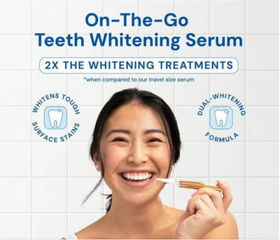 AuraWhite Express Smile Pen - Unlock a Visibly Brighter, Stain-Free Smile in Minutes, Anytime, Anywhere! 1+1 FREE