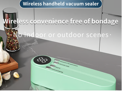 FreshPact Mini VacSealer - Seal Freshness In, Waste Out – Wirelessly, Anywhere! 60 % OFF