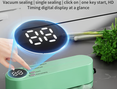 FreshPact Mini VacSealer - Seal Freshness In, Waste Out – Wirelessly, Anywhere! 60 % OFF
