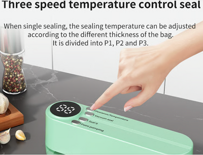 FreshPact Mini VacSealer - Seal Freshness In, Waste Out – Wirelessly, Anywhere! 60 % OFF