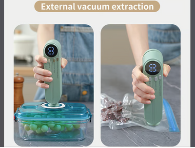 FreshPact Mini VacSealer - Seal Freshness In, Waste Out – Wirelessly, Anywhere! 60 % OFF
