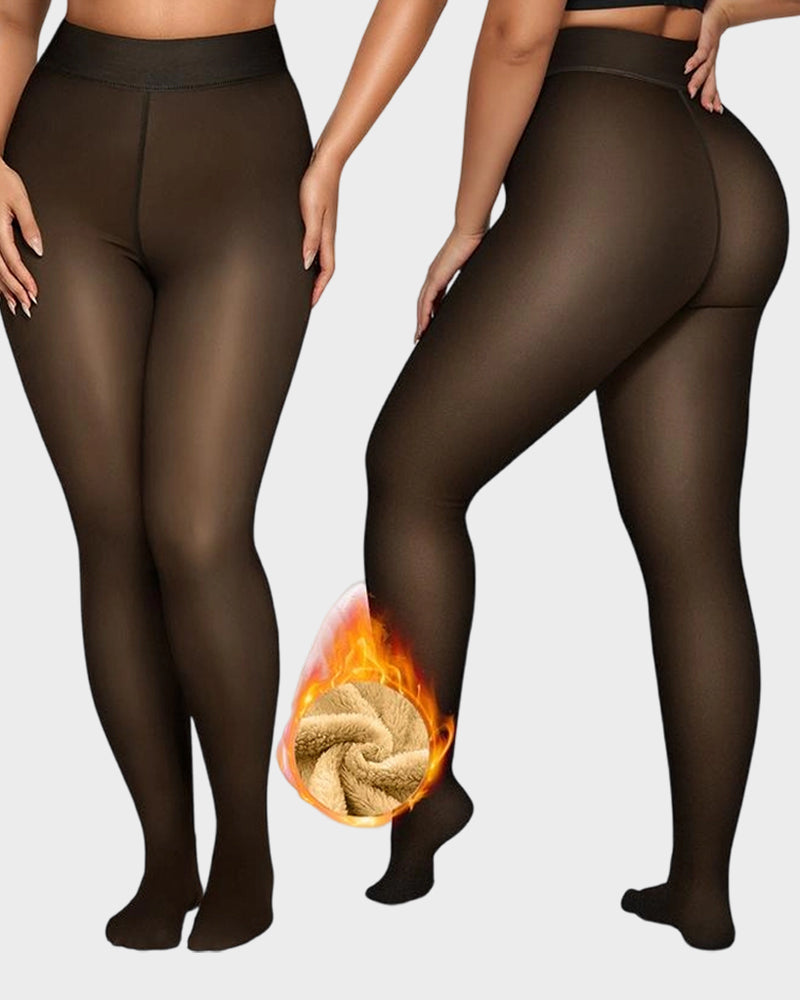 The SheerLuxe Fleece Tights - Wear Dresses in Winter + 50% OFF