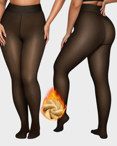The SheerLuxe Fleece Tights - Wear Dresses in Winter + 50% OFF