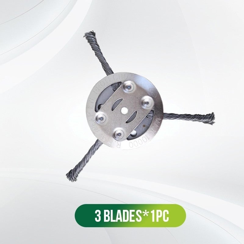 6-Inch Steel Wire Brush Cutter Trimmer Head - Universal Fit Weed Wacker Attachment - 1+1 FREE