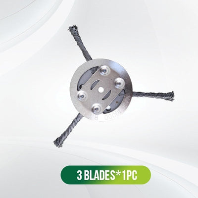 6-Inch Steel Wire Brush Cutter Trimmer Head - Universal Fit Weed Wacker Attachment - 1+1 FREE