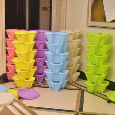 VertiGrow Stacking Planters – Grow More in Less Space - 50% OFF