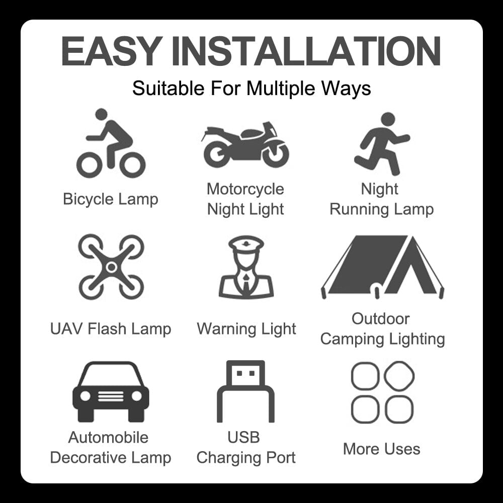 FlashGuard Wireless LED Strobe Light – Be Seen, Stay Safe, Anywhere, Anytime - 50% OFF