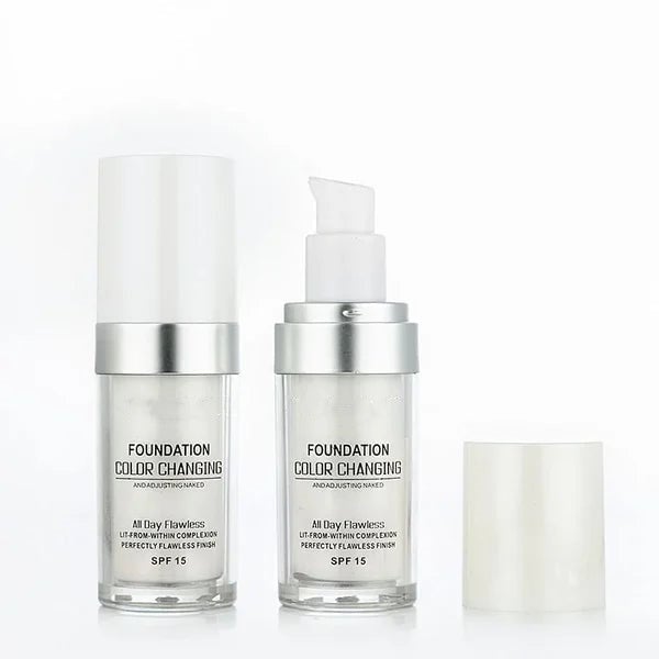ShadeFlex Serum Foundation - Adaptive Liquid Base for Mature Skin SPF 15 - 50% OFF