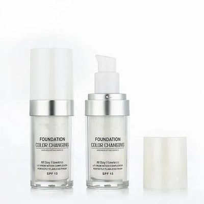 ShadeFlex Serum Foundation - Adaptive Liquid Base for Mature Skin SPF 15 - 50% OFF