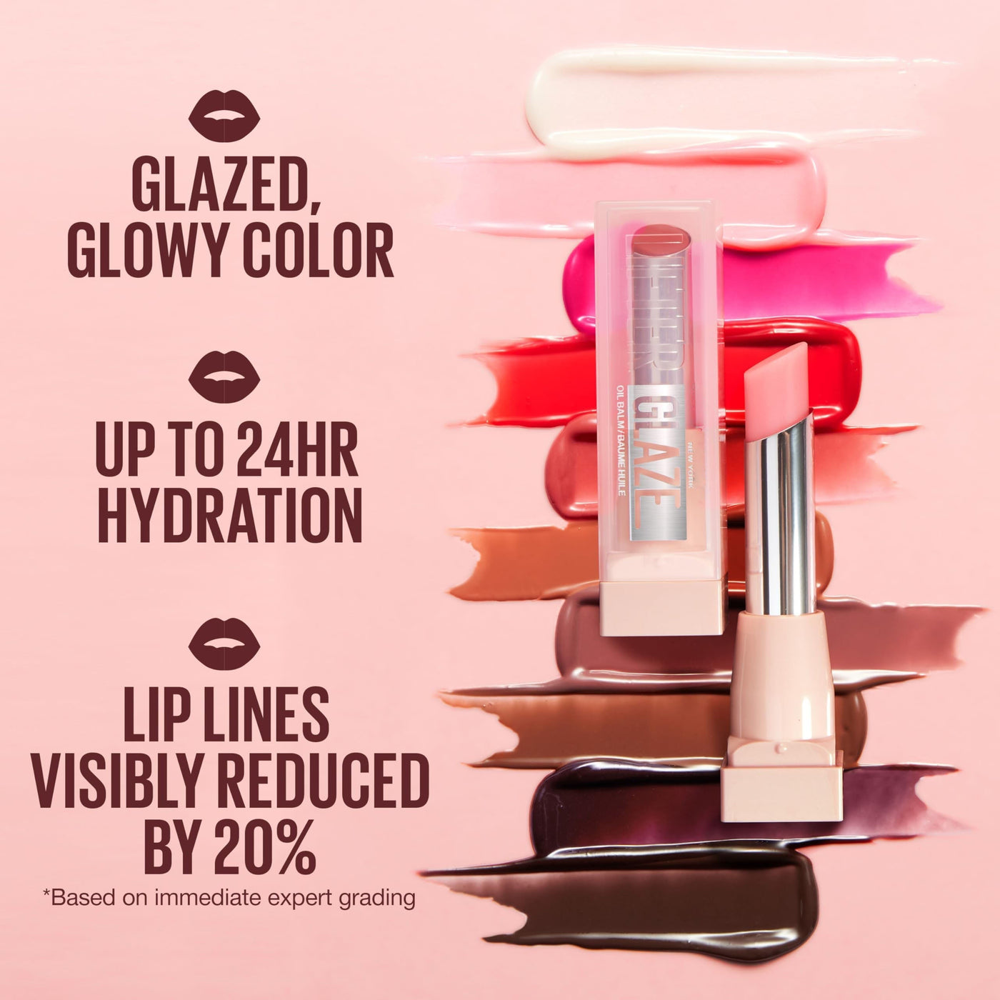 HydroGlaze Lip Balm - Glassy Shine, Zero Stickiness + 50% OFF