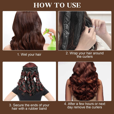 CurlEase Heatless Styler – Your Gentle Wave Weaver - 1+1 FREE