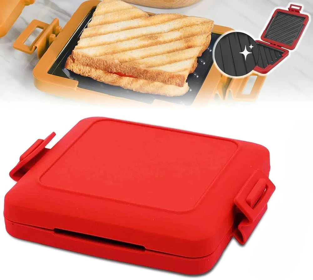 Microwave Toastie Sandwich Maker - Crispy Toasties in Minutes - 50% OFF