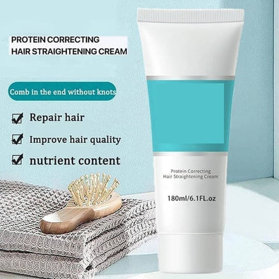 The Anti-Scald Straightening Brush - Sleek Hair, No Burns + 50% OFF