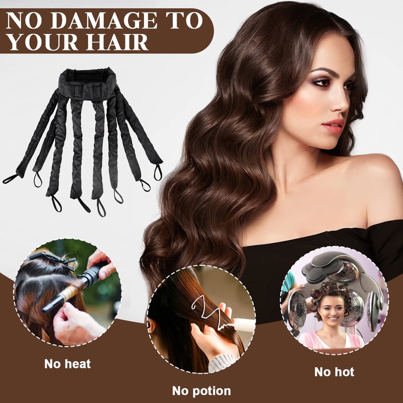 CurlEase Heatless Styler – Your Gentle Wave Weaver - 1+1 FREE