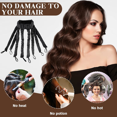 CurlEase Heatless Styler – Your Gentle Wave Weaver - 1+1 FREE