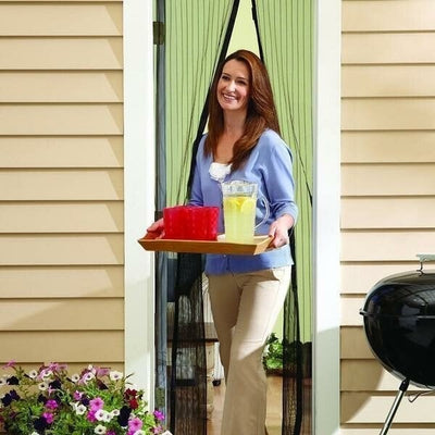 MagnaBreeze Hands-Free Magnetic Screen Door – Let Fresh Air In, Keep Bugs Out - 50% OFF