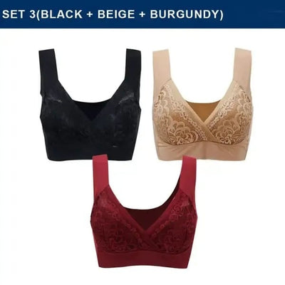 ComfortLift Lace Bra – Effortless Support, Zero Wires – 50% OFF