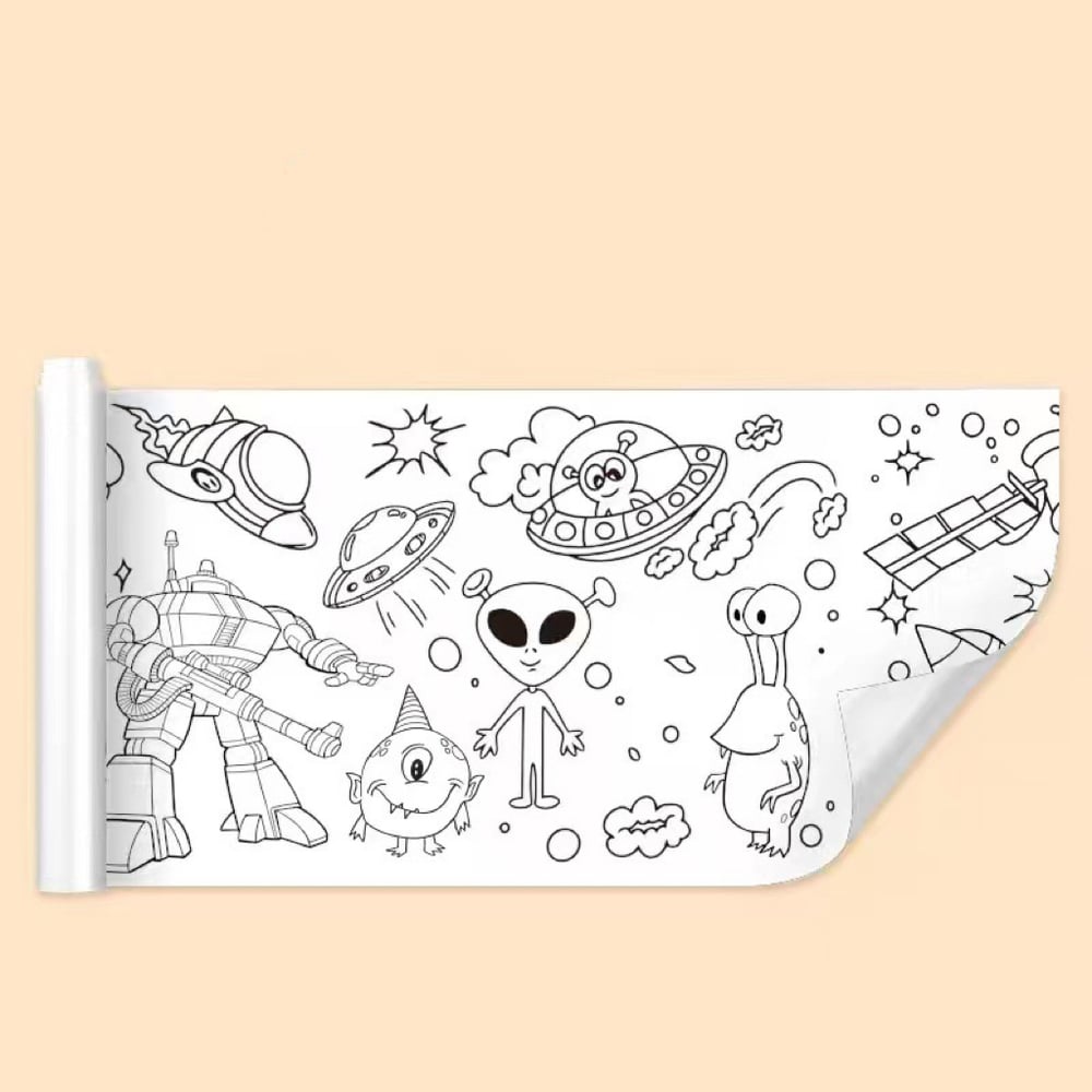 The WonderWall Drawing Roll - Screen-Free Fun, Mess-Free Walls + 50% OFF