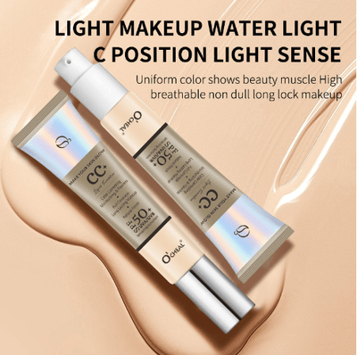 Brush Foundation SPF 50+ Protection – Built-In Applicator Flawless Coverage - 1+1 FREE