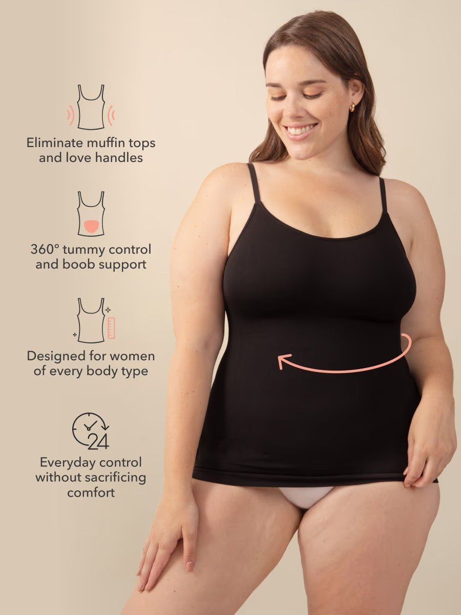 All Day Shaping Comfort Stretch Camisole - Seamless Tummy Control Tank - 50% OFF