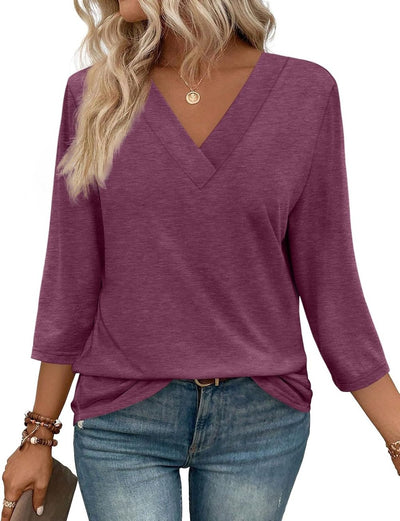 The Essential V-Neck Top - The Foundation of Every Outfit + 50% OFF