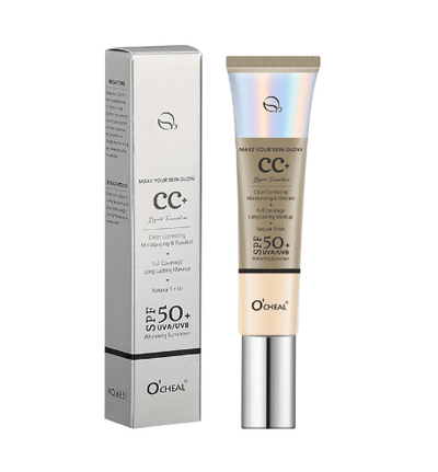 Brush Foundation SPF 50+ Protection – Built-In Applicator Flawless Coverage - 1+1 FREE