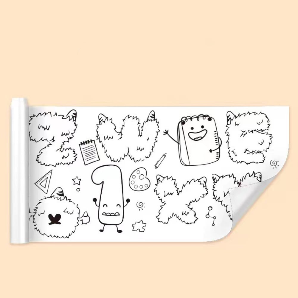 The WonderWall Drawing Roll - Screen-Free Fun, Mess-Free Walls + 50% OFF
