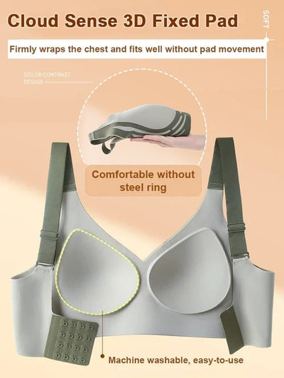 Super Gather Bra – Wireless Push-up Bra for Lift, Shape & All-Day Comfort - 1+2 FREE