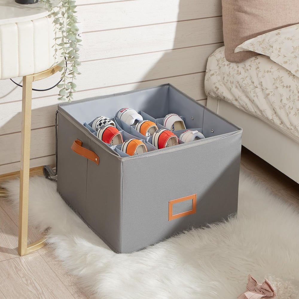 Fabric Shoe Organizer Box – Keep Your Shoes Neat, Clean & Dust-Free – 50% OFF