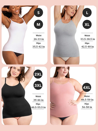 All Day Shaping Comfort Stretch Camisole - Seamless Tummy Control Tank - 50% OFF