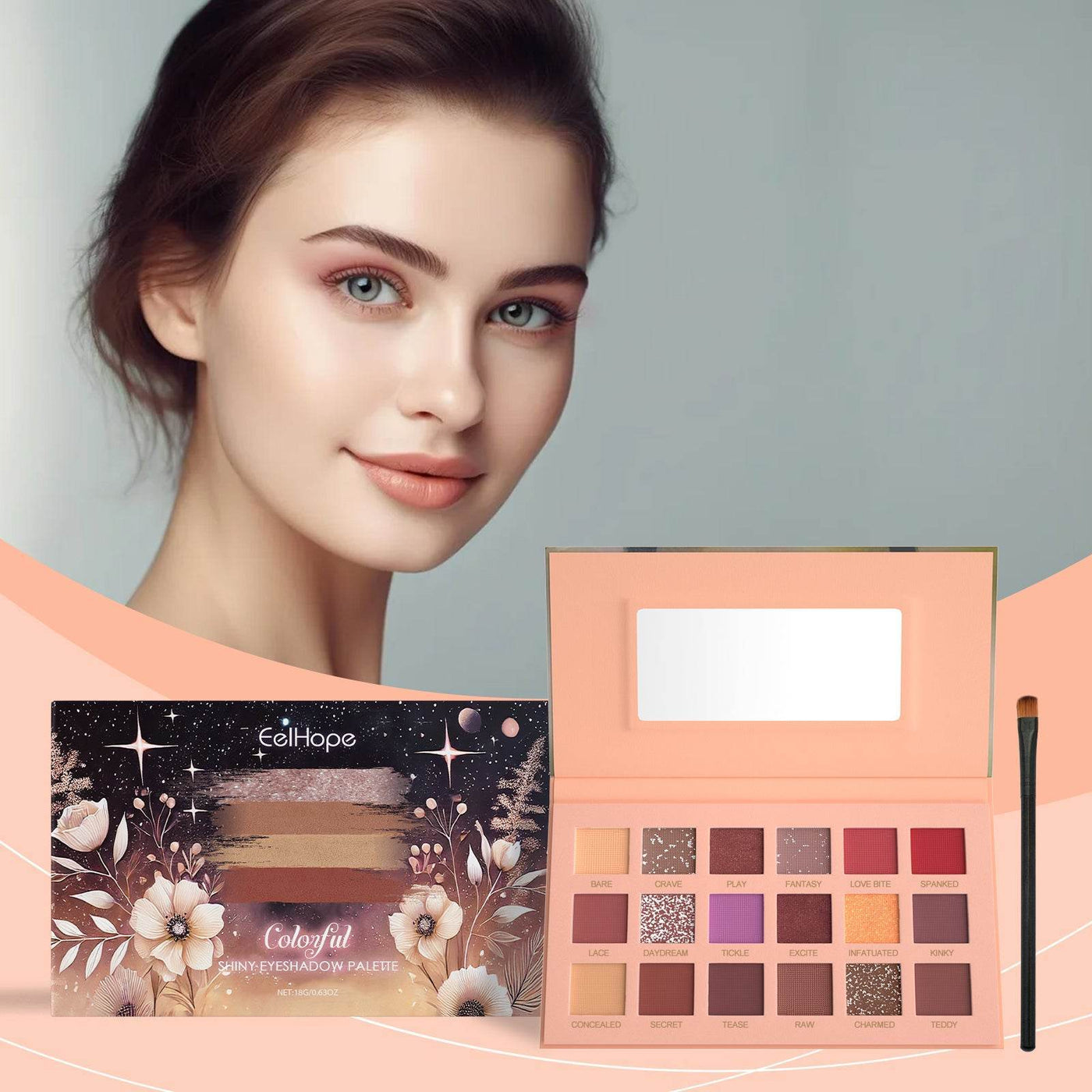 ColorMuse 18-Color Eyeshadow Palette – Unleash Your Creativity with Every Shade - 50% OFF