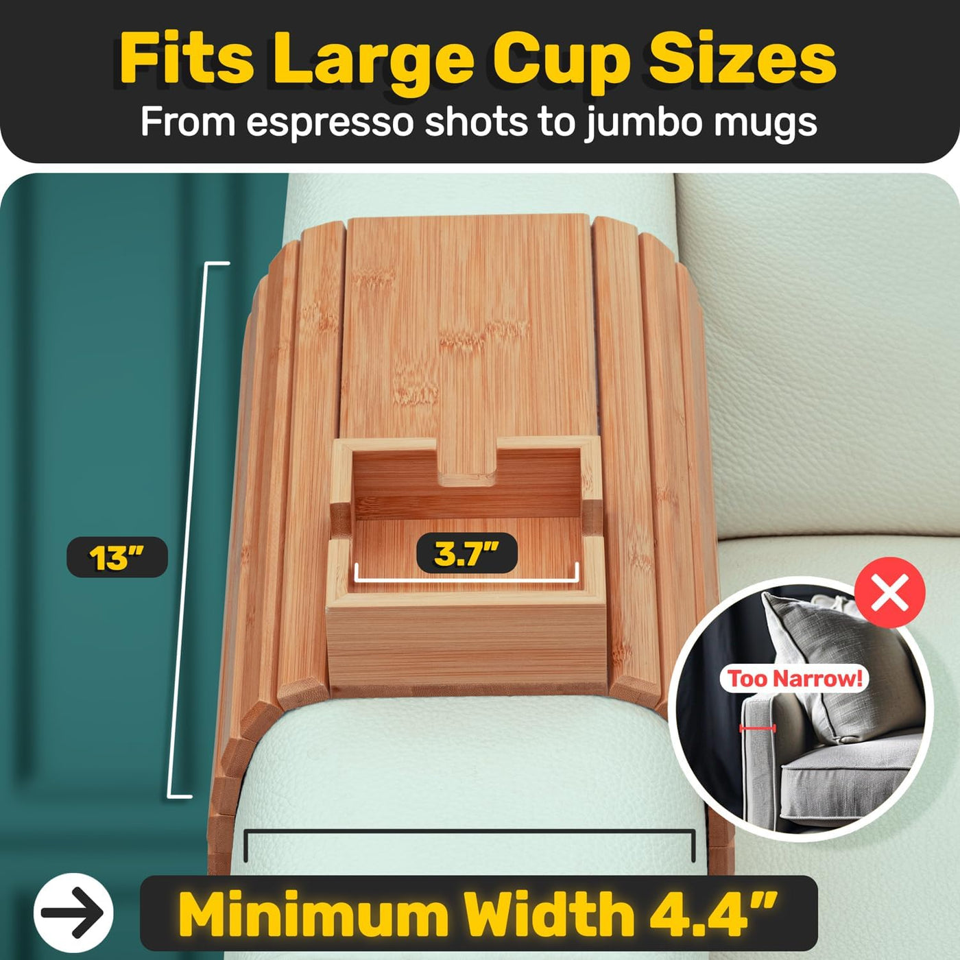 The CouchCaddy - No Spills, Total Relaxation + 50% OFF