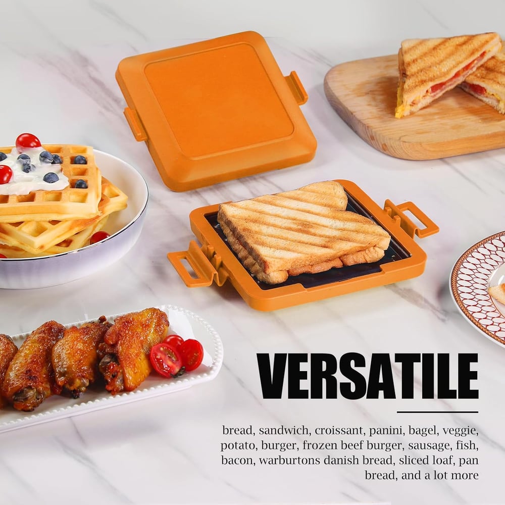 Microwave Toastie Sandwich Maker - Crispy Toasties in Minutes - 50% OFF