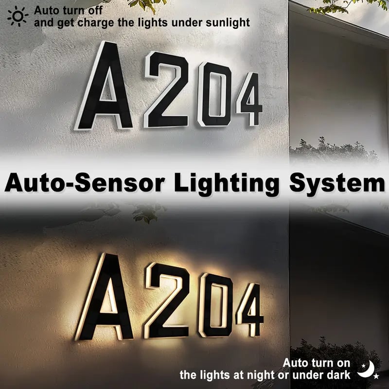 The SolarGlow Address Sign - Be Seen, Be Safe +50% OFF